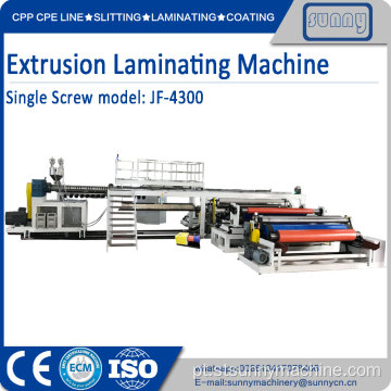 Máquina de laminação de extrusão de parafuso único